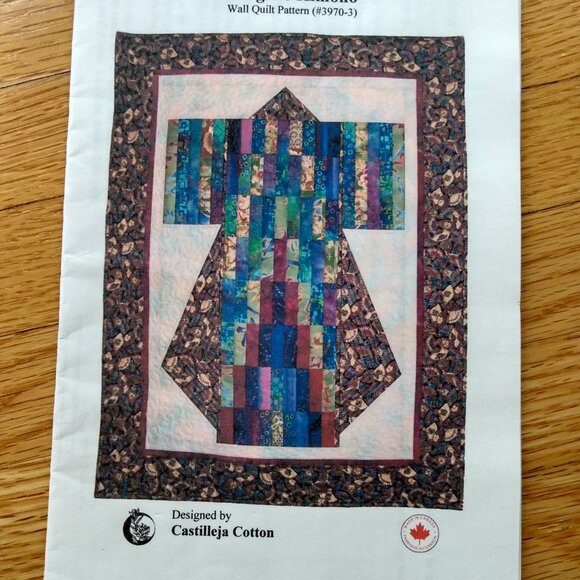 Bargello Kimono Wall Quilt Sewing Pattern Quilting 29x39 Castilleja Cotton - Picture 6 of 7